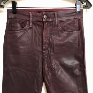 Joe’s Charlie High Rise Coated Skinny Jeans